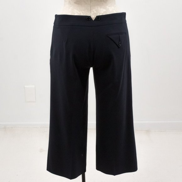 BCBGMaxAzria 4 Wool Capri Cropped Pants Dark Blue - Picture 5 of 10